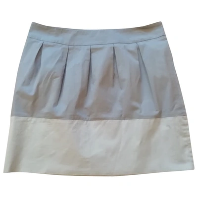 Pre-owned Peserico Mini Skirt In Beige