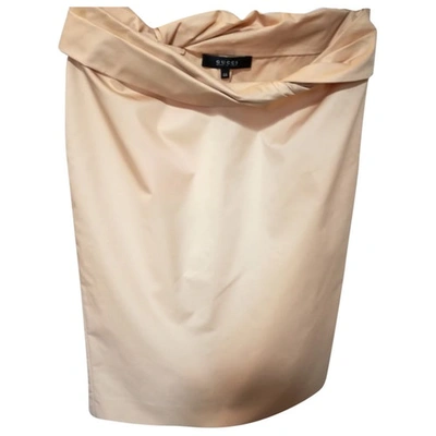 Pre-owned Gucci Mid-length Skirt In Beige