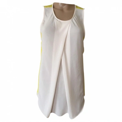 Pre-owned By Malene Birger Yellow Synthetic Top