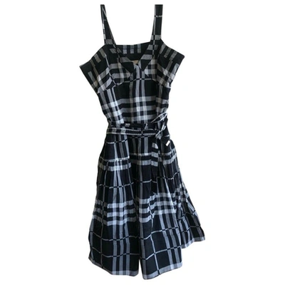Pre-owned Burberry Black Cotton Dress