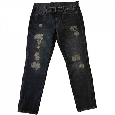 Pre-owned Koral Blue Cotton Jeans