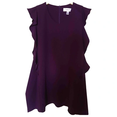 Pre-owned Carven Purple Polyester Top