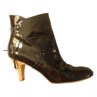 Pre-owned Vanessa Bruno Black Patent Leather Ankle Boots