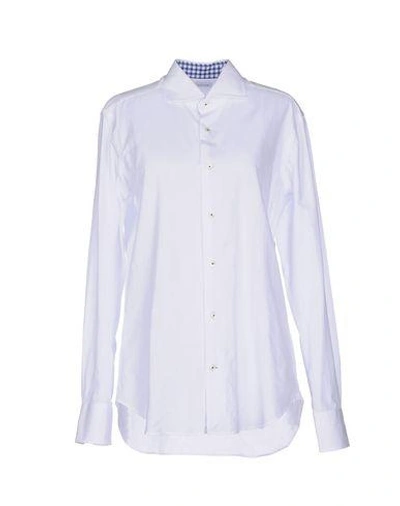 Borsa Solid Colour Shirts & Blouses In Blue