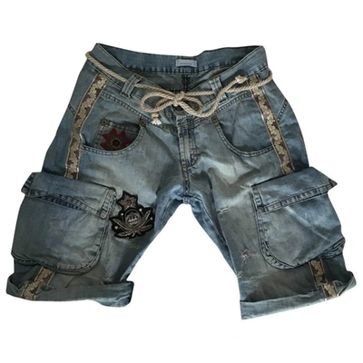 Pre-owned Pinko Blue Denim - Jeans Shorts