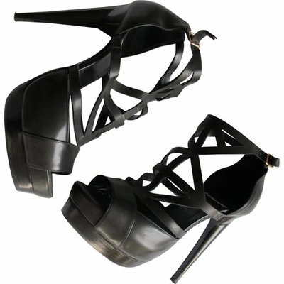 Pre-owned Pierre Hardy Sandals In Black