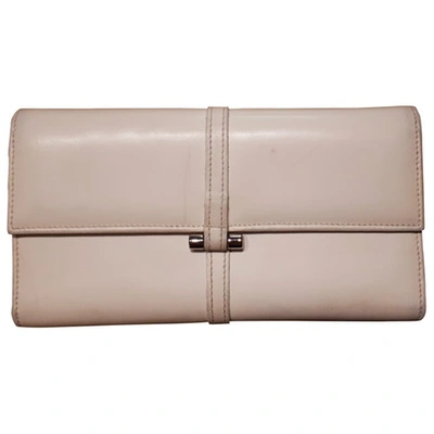 Pre-owned Furla Leather Wallet In White