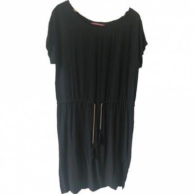 Pre-owned Comptoir Des Cotonniers Mid-length Dress In Black