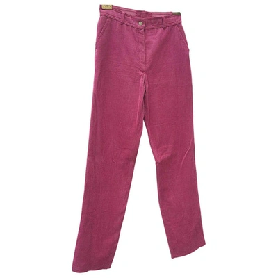 Pre-owned Colmar Straight Pants In Pink