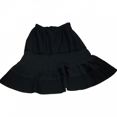 Pre-owned Vanessa Bruno Black Wool Skirt