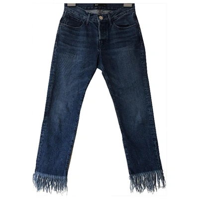 Pre-owned 3x1 Straight Jeans In Blue