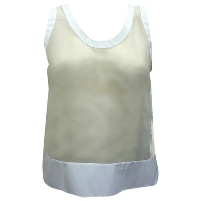 Pre-owned Chloé Silk Vest In Ecru