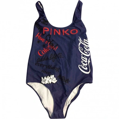 Pre-owned Pinko Blue Lycra Swimwear