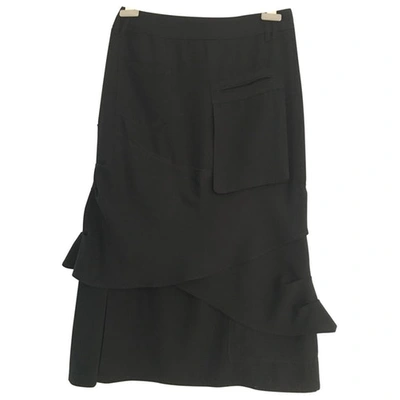 Pre-owned Comptoir Des Cotonniers Mid-length Skirt In Black