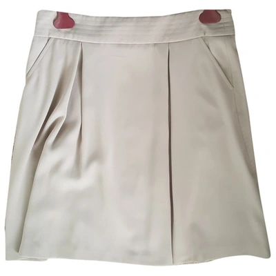 Pre-owned Armani Collezioni Mid-length Skirt In Beige