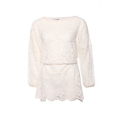 Pre-owned Valentino Wool Top In Ecru