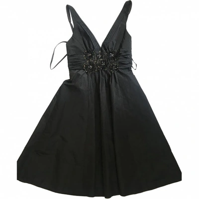 Pre-owned Bcbg Max Azria Mid-length Dress In Black