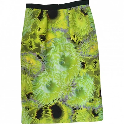 Pre-owned Tibi Silk Mid-length Skirt In Yellow