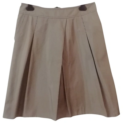 Pre-owned Peserico Skirt In Beige
