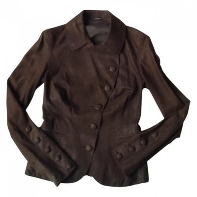 Pre-owned Joseph Brown Leather Jacket