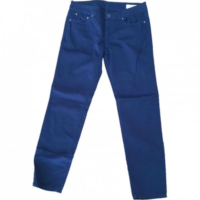 Pre-owned Mauro Grifoni Slim Pants In Blue