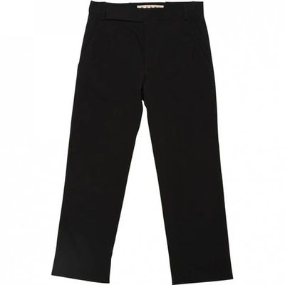 Pre-owned Marni Black Cotton Trousers