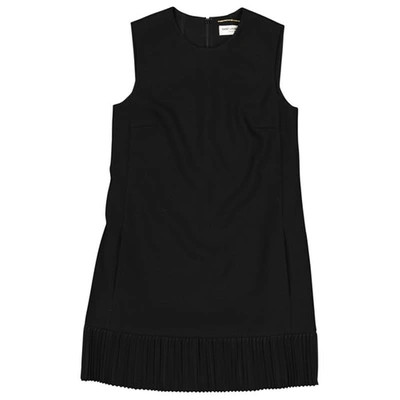 Pre-owned Saint Laurent Black Wool Dress