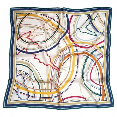 Pre-owned Trussardi Silk Neckerchief In Multicolour