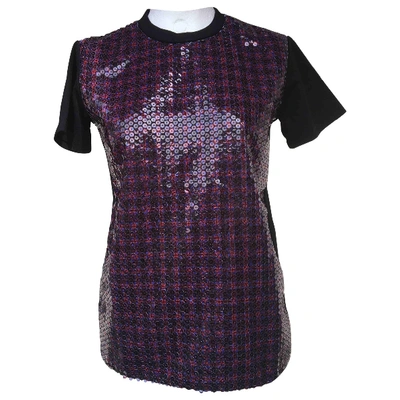 Pre-owned Prada Glitter T-shirt In Black