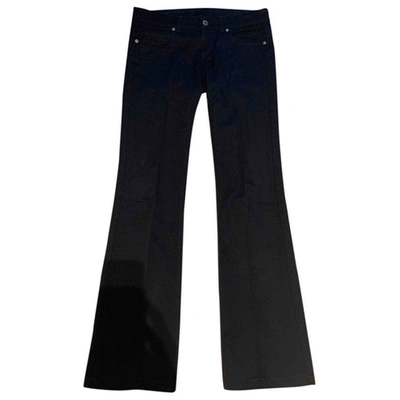 Pre-owned Gucci Black Cotton - Elasthane Jeans