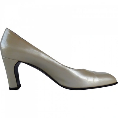 Pre-owned Sergio Rossi Leather Heels In Metallic