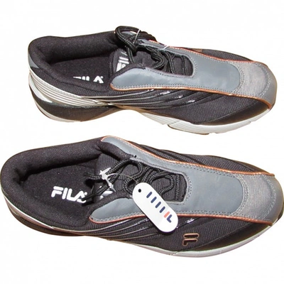 Pre-owned Fila Trainers In Anthracite