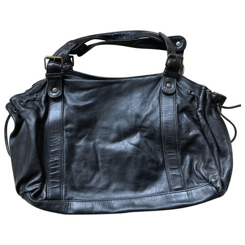 Pre-Owned Gerard Darel 24h Black Leather Handbag | ModeSens