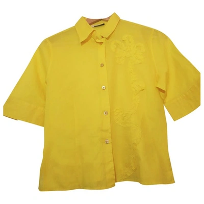 Pre-owned Marella Yellow Cotton Top