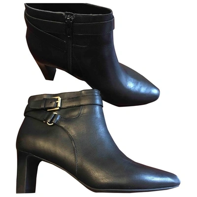 Pre-owned Ralph Lauren Leather Ankle Boots In Other