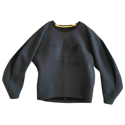 Pre-owned Adidas Originals Grey Polyester Top