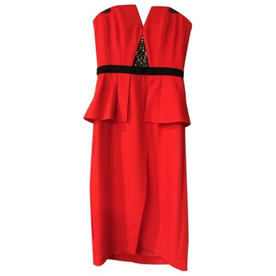 Pre-owned Bcbg Max Azria Dress In Red