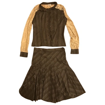 Pre-owned Philosophy Di Alberta Ferretti Mid-length Dress In Brown