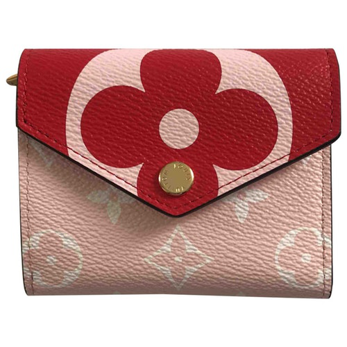 Pre-Owned Louis Vuitton Victorine Pink Cloth Wallet | ModeSens