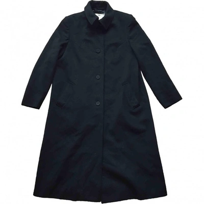 Pre-owned Aquascutum Black Wool Coat