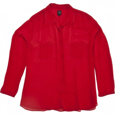 Pre-owned Swildens Red Viscose Top