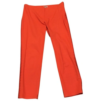 Pre-owned Philosophy Di Alberta Ferretti Straight Pants In Orange