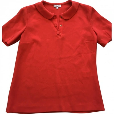 Pre-owned Claudie Pierlot Red Polyester Top