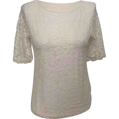 Pre-owned Reiss White Viscose Top