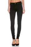 7 For All Mankind High Rise Ankle Skinny Jeans In Slim Illusion Luxe Black In Slim Illusion Luxe Black