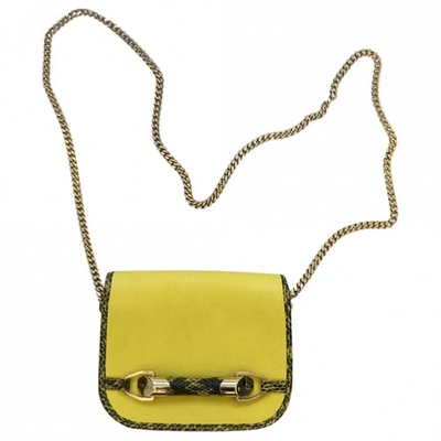 Pre-owned Jimmy Choo Leather Crossbody Bag In Yellow