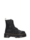 Dr. Martens Molly Glitter Boots In Black
