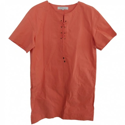 Pre-owned Gerard Darel Mini Dress In Orange