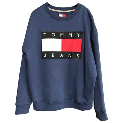 Pre-owned Tommy Hilfiger Navy Cotton Knitwear