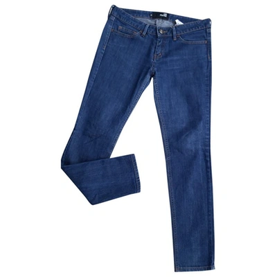 Pre-owned Moschino Slim Jeans In Blue